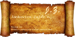 Jankovics Zalán névjegykártya